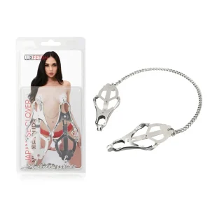 Lux Fetish Japanese Clover Nipple Clamps LF5205 Model Pinzas