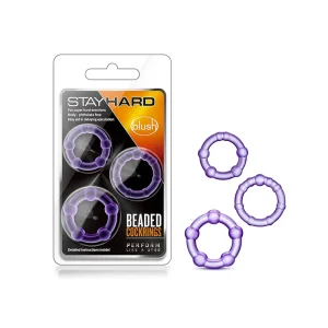 Stay Hard Beaded Cockrings 3Pk BN00011